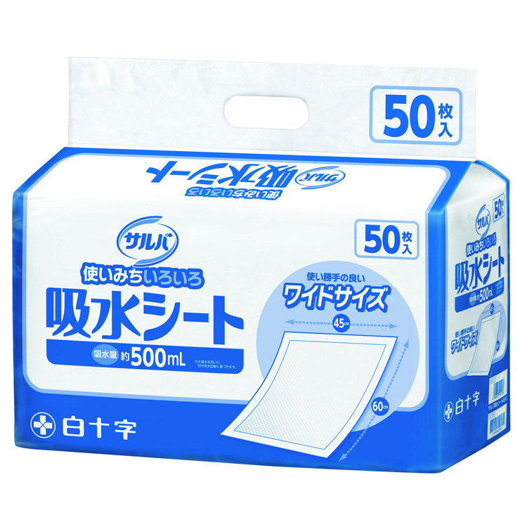 （まとめ）白十字 サルバお肌にやさしい吸水パッド150cc〔×10セット〕 サルバお肌にやさしい吸水パッド 150ccの通販