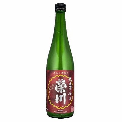 【福島】榮川酒造 清酒 榮川 純米酒辛口 720ml(箱代別途料金)