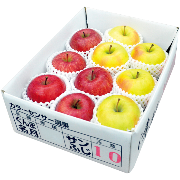 青森県産 蜜入りサンふじりんご＆ぐんま名月りんご3kg | イオン東北