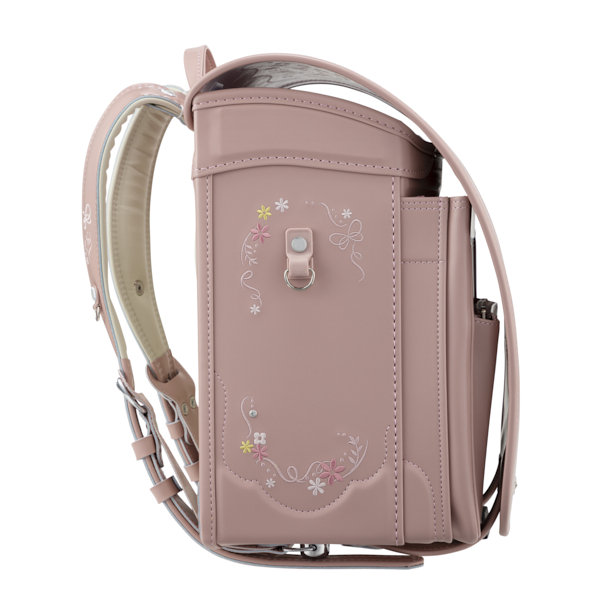 かるすぽ みらいポケット フローラルバスケット コーラルピンク
