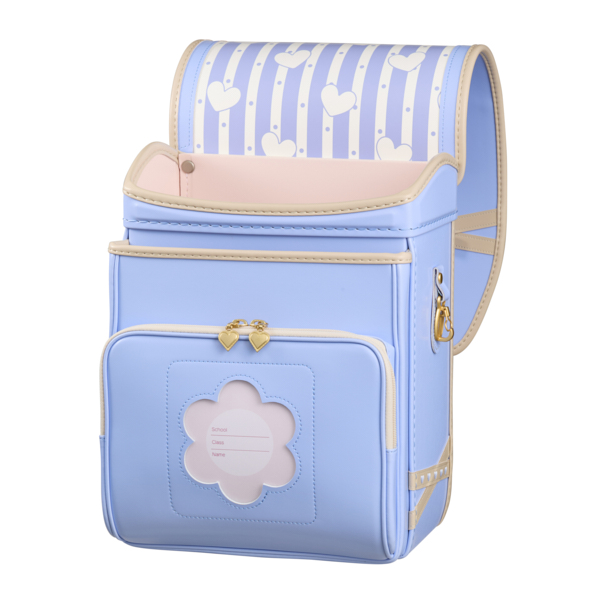 【8/7必着】村 B4 背景スカイブルー ハート①ピンク×2 折り畳み加工 イオン限定】リボンハート スカイブルー | イオン東北オンライン