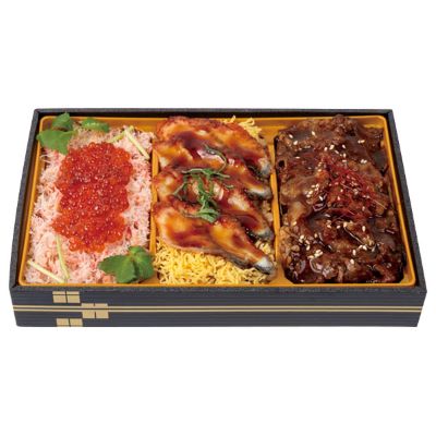 ３種の贅沢食べ比べ重