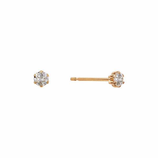 18Kイエローゴールド/ダイヤ
ドリームスペルラウンド ピアス K18イエローゴールド ダイヤスタッドピアス計0.1ct【商品お渡し