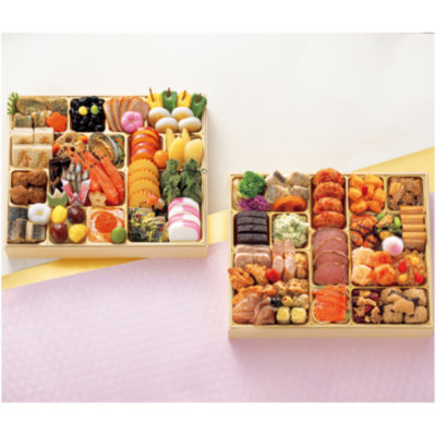 店頭受取【トップバリュ】 和洋中特大二段重「饗宴」