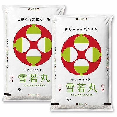 【新米】　(株)東北食糧　山形県産　雪若丸　5kg×2袋　(贈答箱入)