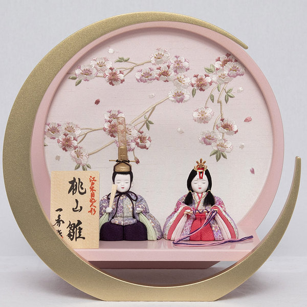 木目込雛人形 桃山雛 親王飾り 創業明治11年の人形専門店。寿月すみたやの雛人形。木村一秀作 木目込