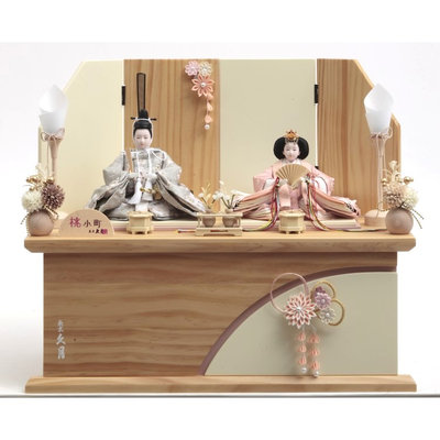 【まこちゃんさん専用】久月　桃小町　飾り棚のみ（お人形は別で出品中） 久月 親王収納飾り「桃小町 結菜」 | イオン東北オンライン