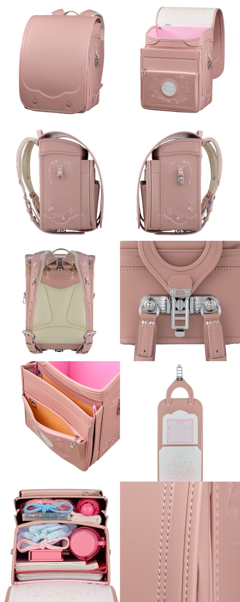 はる出品 かるすぽ みらいポケット フローラルバスケット コーラルピンク