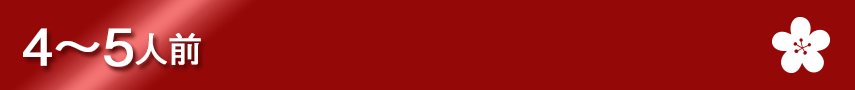 4～5人前