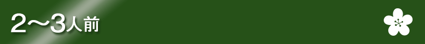 2～3人前