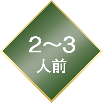 2～3人前