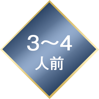 3～4人前