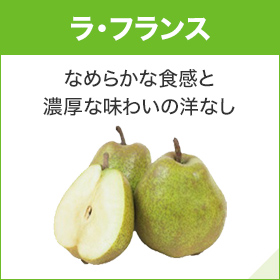 ラ・フランス なめらかな食感と濃厚な味わいの洋なし