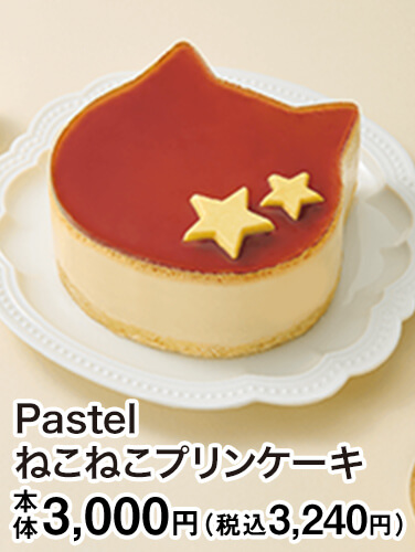 Pastel ねこねこプリンケーキ