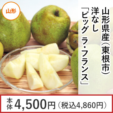 山形県産(東根市) 洋なし「ビッグ ラ・フランス」