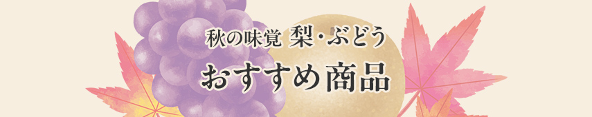 秋の味覚 梨・ぶどう おすすめ商品
