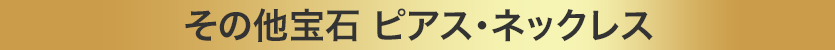 その他宝石 ピアス・ネックレス