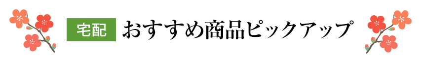 宅配おすすめ商品ピックアップ