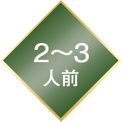2～3人前