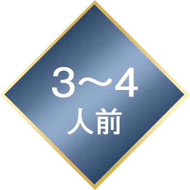 3～4人前