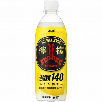 アサヒ飲料 ＭＩＴＳＵＹＡ檸檬ＣＩＤＥＲ１４０ ５００ｍｌ | イオン 