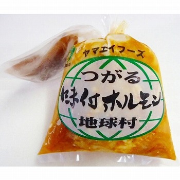 冷凍】地球村 味付豚ホルモン 小（ホルモン240g、たれ20g
