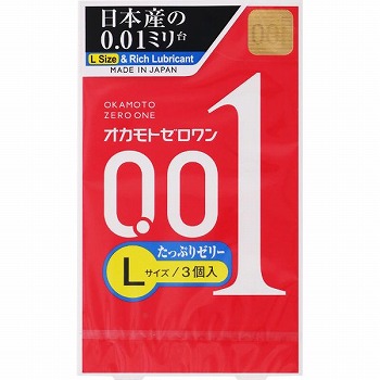 オカモトオカモトゼロワンＬサイズたっぷりゼリークリア３個 | イオン