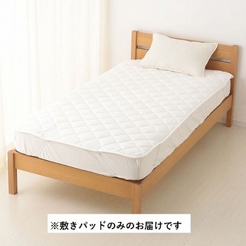ＨＯＭＥ ＣＯＯＲＤＹ 吸汗速乾 ベッドパッド（ホワイト）シングル