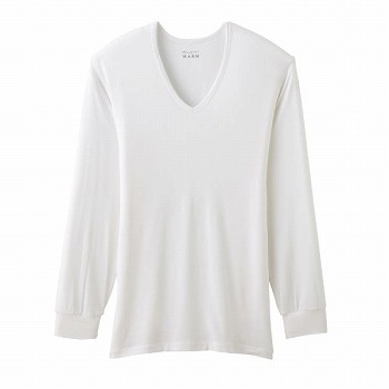 メンズ）トップバリュ ＰＥＡＣＥ ＦＩＴ ＷＡＲＭ ９分袖 Ｖネック