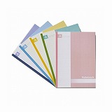 トップバリュのノートブックです。5色セットです。Ｂ５です。 トップバリュ ノートブックB5 A罫 5冊組 セミB5・30枚・A罫