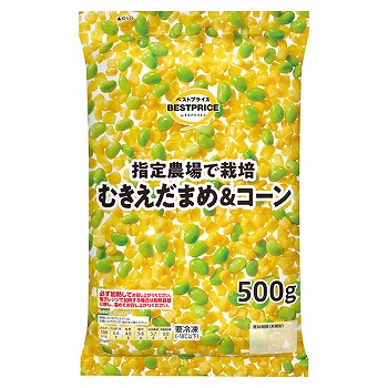 冷凍】トップバリュベストプライス むきえだまめ＆コーン ５００ｇ イオンスタイル新利府 ネットスーパー