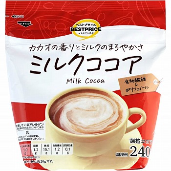 トップバリュベストプライス ミルクココア 240g | イオンスタイル