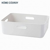 HOME COORDY クローゼットケース 浅型 ホワイト／クリア