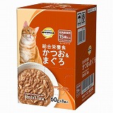 ペット用品】トップバリュ キャットフード パウチ かつお＆まぐろ