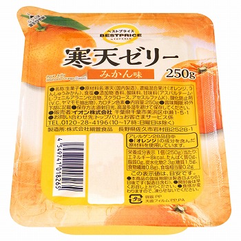 トップバリュ ベストプライス 寒天ゼリー みかん味 ２５０ｇ イオン仙台中山店 ネットスーパー