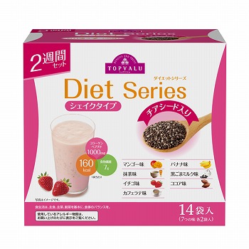 トップバリュ ダイエットシェイク チアシード入り 2週間セット 14袋