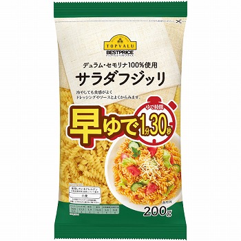 トップバリュベストプライス 早茹でサラダフジッリ ２００ｇ | イオン三川店 - ネットスーパー