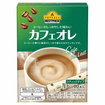 トップバリュ ベストプライス カフェオレスティック １３ｇ １０本入 イオン仙台中山店 ネットスーパー