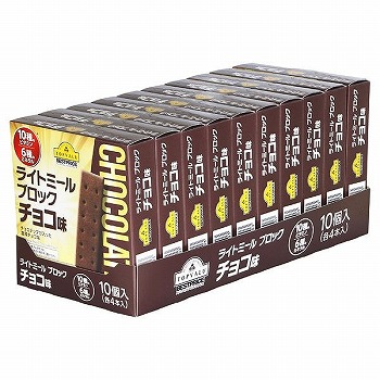 トップバリュベストプライス ライトミールブロック チョコ味 ８０ｇ １０個入 イオン山形南店 ネットスーパー