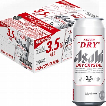 ケース販売】アサヒビール スーパードライクリスタル ５００ｍｌ×２４