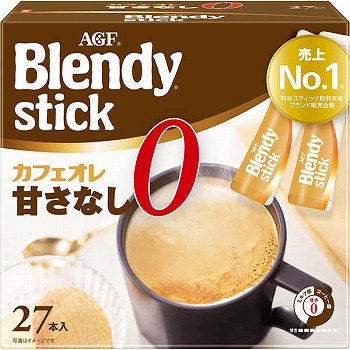 味の素ＡＧＦ ブレンディスティックカフェオレ甘さなし ２７本入