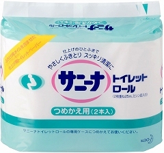 花王 サニーナ トイレットロール つめかえ用 ２５ｍ×２本 | イオン