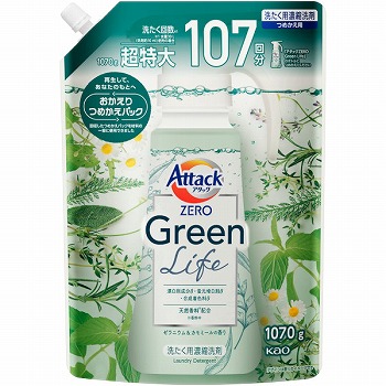 花王 アタックZEROグリーンライフ詰替 1070g | イオン