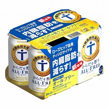 サントリー - ATです。 サントリー からだを想う オールフリー 350ml×6缶