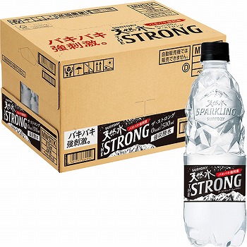ケース販売 サントリー ｔｈｅｓｔｒｏｎｇ 天然水スパークリング ５１０ｍｌ ２４本 イオン仙台中山店 ネットスーパー