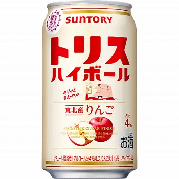 サントリー トリスハイボール東北産りんご 350ml | イオン