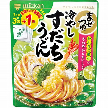 ミツカン まぜつゆ 冷やしすだちうどん ２９ｇ×４ イオンスタイル名取 ネットスーパー