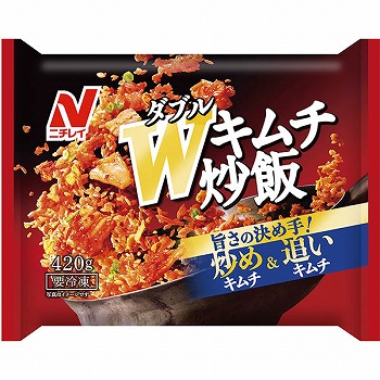 冷凍】ニチレイフーズ W（ダブル）キムチ炒飯 420g