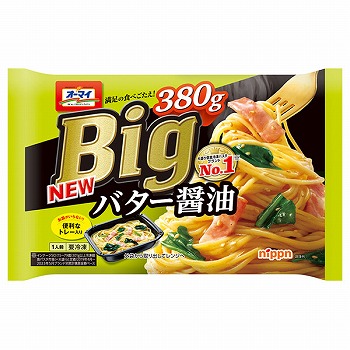 冷凍】ニップン オーマイＢｉｇ バター醤油 ３８０ｇ イオン富谷店 ネットスーパー