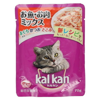 ペット用品】マースジャパン カルカン パウチ お魚・お肉